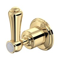 Perrin & Rowe Georgian Four-Way Diverter with Lever Handle - Polished Brass