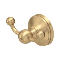 Perrin & Rowe Georgian Double Robe Hook - Satin Brass