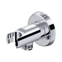 Perrin & Rowe Langbourn Wall Outlet with Parking Bracket - Chrome
