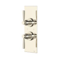 Perrin & Rowe Langbourn Concealed Thermostatic Shower Mixer With Shut-Off Valve - Nickel