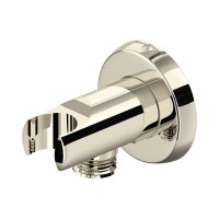 Perrin & Rowe Langbourn Wall Outlet with Parking Bracket - Nickel