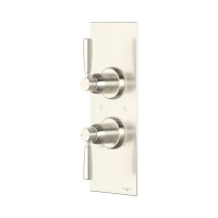Perrin & Rowe Langbourn Concealed Thermostatic Shower Mixer With Shut-Off Valve - Pewter