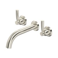 Perrin & Rowe Langbourn Three-Hole Wall-Mounted Bath Set - Pewter