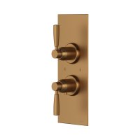 Perrin & Rowe Langbourn Concealed Thermostatic Shower Mixer With Shut-Off Valve - English Bronze