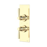 Perrin & Rowe Langbourn Concealed Thermostatic Shower Mixer With Shut-Off Valve - Gold
