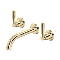 Perrin & Rowe Langbourn Wall-Mounted Three-Hole Basin Set - Gold