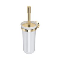 Perrin & Rowe Langbourn Wall-Mounted Toilet Brush Holder - Gold