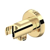 Perrin & Rowe Langbourn Wall Outlet with Parking Bracket - Polished Brass