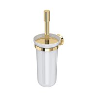Perrin & Rowe Langbourn Wall-Mounted Toilet Brush Holder - Polished Brass