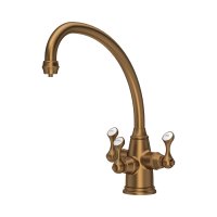 Perrin & Rowe Etruscan Sink Mixer with Filtration - English Bronze
