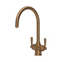 Perrin & Rowe Langbourn Sink Mixer with Filtration (Two Lever) - English Bronze