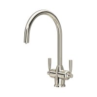 Perrin & Rowe Langbourn Sink Mixer with Filtration (Two Lever) - Nickel