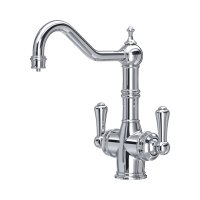 Perrin & Rowe Provence Sink Mixer with Filtration (Two Lever) - Chrome