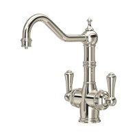 Perrin & Rowe Provence Sink Mixer with Filtration (Two Lever) - Nickel