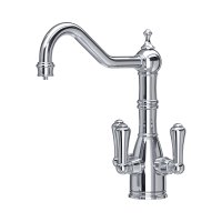 Perrin & Rowe Provence Sink Mixer with Filtration (Three Lever) - Chrome