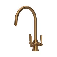 Perrin & Rowe Langbourn Sink Mixer with Filtration (Three Lever) - English Bronze