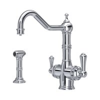 Perrin & Rowe Provence 3-in-1 Instant Hot Water Tap with Rinse - Chrome