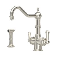 Perrin & Rowe Provence 3-in-1 Instant Hot Water Tap with Rinse - Pewter