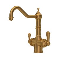 Perrin & Rowe Provence 3-in-1 Instant Hot Water Tap - Aged Brass