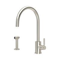 Perrin & Rowe Juliet Single Lever Sink Mixer with Rinse - Pewter