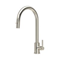 Perrin & Rowe Juliet Monobloc Sink Mixer with Pull-Down Rinse - Nickel