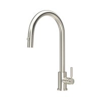 Perrin & Rowe Juliet Square Monobloc Sink Mixer - Pewter