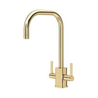 Perrin & Rowe Juliet Square Monobloc Sink Mixer - Polished Brass