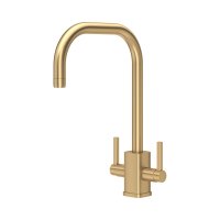 Perrin & Rowe Juliet Square Monobloc Sink Mixer - Satin Brass