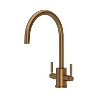 Perrin & Rowe Juliet Round Monobloc Sink Mixer - English Bronze