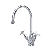 Perrin & Rowe Phoenician Monobloc Sink Mixer (Crosstop) - Chrome