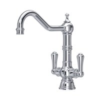 Perrin & Rowe Provence Monobloc Sink Mixer (Dual Lever) - Chrome