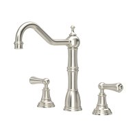 Perrin & Rowe Provence Widespread Sink Mixer - Pewter