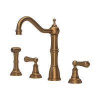 Perrin & Rowe Provence Widespread Sink Mixer with Rinse - English Bronze