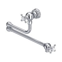 Perrin & Rowe Pot Filler with Crosstop Handles - Chrome