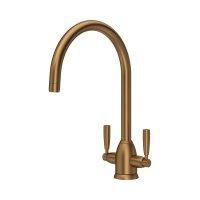 Perrin & Rowe Langbourn Monobloc Sink Mixer (Dual Lever) - English Bronze