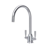 Perrin & Rowe Langbourn Monobloc Sink Mixer (Dual Lever) - Chrome