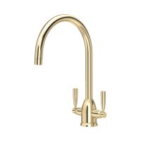 Perrin & Rowe Langbourn Monobloc Sink Mixer (Dual Lever) - Gold