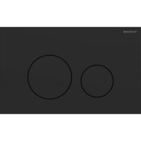Geberit Sigma40 Round Dual Flush Plate - Matt Black