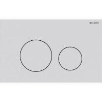Geberit Sigma40 Round Dual Flush Plate - Matt White