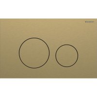 Geberit Sigma40 Round Dual Flush Plate - Brushed Brass