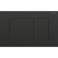 Geberit Sigma40 Square Dual Flush Plate - Brushed Black Chrome