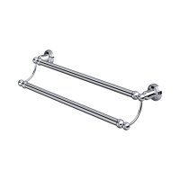 Perrin & Rowe Traditional 495mm Double Towel Rail - Chrome