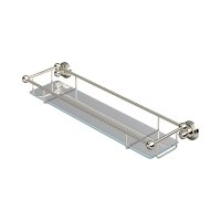 Perrin & Rowe Traditional 510mm Glass Shelf - Nickel