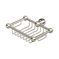 Perrin & Rowe Traditional Sliding Rail Soap Basket - Nickel