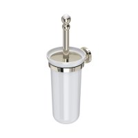 Perrin & Rowe Traditional Wall-Mounted Toilet Brush Holder - Nickel