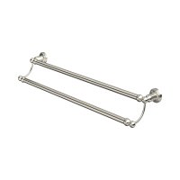 Perrin & Rowe Traditional 648mm Double Towel Rail - Pewter