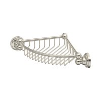 Perrin & Rowe Traditional Corner Basket - Pewter
