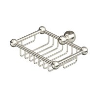 Perrin & Rowe Traditional Sliding Rail Soap Basket - Pewter