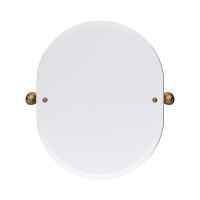 Perrin & Rowe Traditional 625 x 500mm Oval Mirror - English Bronze