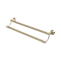 Perrin & Rowe Traditional 648mm Double Towel Rail - Gold